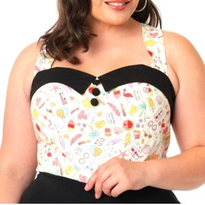 EUC UNIQUE VINTAGE TOP 5X